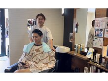 フィッツ ザ ヘアーの雰囲気（シャンプー後）