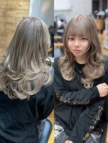 ルアナ 名古屋店(Luana) ブリーチでつくるミルクティーグレージュ*レイヤーウェーブ