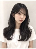 韓国風/レイヤー/顔周り/縮毛矯正