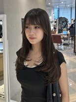 ザザ シンジュク(ZA/ZA shinjuku)&nbsp;ロングレイヤー/顔周りレイヤー/韓国風レイヤー