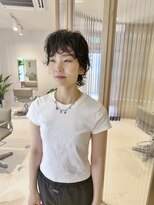 エノウ(enow)&nbsp;ショートウルフ×ニュアンスパーマ　enow赤坂