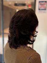 サロンイクエヤマザキ 文京(SALON IKUE YAMAZAKI)&nbsp;ロングレイヤー   ブローのみで仕上げた毛流れスタイル