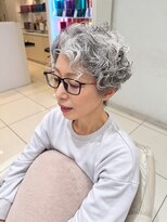 アッシュ 武蔵小金井店(Ash)&nbsp;＼武蔵小金井/白髪ぼかし/大人ショート/パーマスタイル/50代／
