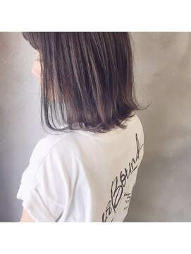 ミント(mint) ＊ラベンダーグレー×切りっぱなしボブ＊