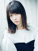 ツヤ感アップのストレートミディアム♪ 鶴川 美容室