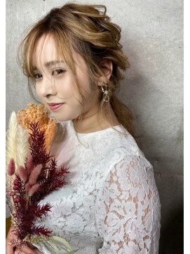 ガルボ ヘアー(garbo hair) garbohair wedding hairarrange