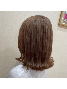 シルエット 美容室 ミルクティー　ベージュ