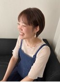 コンパクトショート×ベージュ