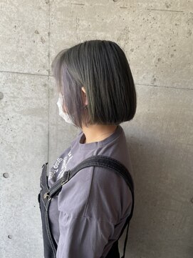ヘアーズ ボウ トータルビューティー(hair's BEAU total beauty) 切りっぱなし×インナーカラー
