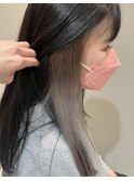 イヤリングカラーホワイトアッシュ