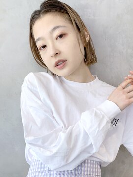 アイティーバイアルバム 藤沢店(IT by ALBUM) ナチュラルボブ_くグレージュカラーボブウルフ_28502