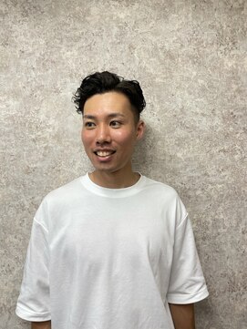 ティーズ バーバー T's BARBER 七三パーマスタイル