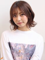 ウィズ 八街店(Wiz)&nbsp;うるつやピンクブラウン耳かけ外ハネボブ