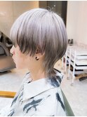 エンドカラーツーブロックショート  ウルフハイライト