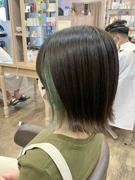 アルターリール(aL ter Rire) 切りっぱなしボブ/エアリーロング/美髪/ピンクブラウン/福原遼華