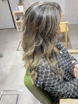 アルファ ヘアー(ALPHA HAIR) 【外国人風カラー】バレイヤージュヘアカラー《京都西院》