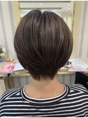30代40代50代耳かけショート前髪ありハンサムショートカット小顔
