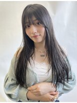 アクタノイドエット(acta noid etto)&nbsp;透け感オリーブカラー×レイヤーカット