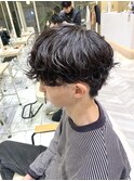 シャドウパーマフェザーパーマスペインカールメンズパーマ
