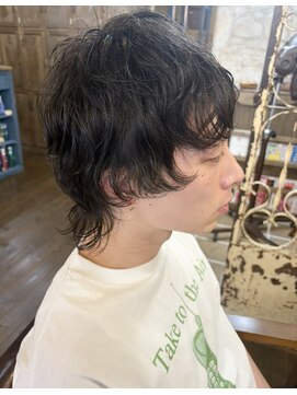 マギーヘア(magiy hair) メンズウルフパーマ［magiyhair西部笑］