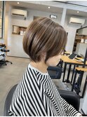 丸みショートボブ