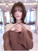 レイヤーカット/小顔/ココアブラウン/ハッシュカット/髪質改善