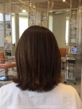 アシャ ヘアー ソリューション 神戸店(asha hair solution) イメチェン/ピンクベージュ/アンブレラカラー/前髪/摂津本山