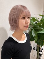 ラニ(Lani) ☆レディース×ヘーゼルピンク×切りっぱなしボブ☆