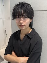 トリッカ シブヤ(TRICCA SHIBUYA)&nbsp;メンズパーマカットシャドウシースルーマッシュフェザーショート
