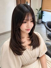 ヘアリゾート粋 トゥジュ 池袋東口店(tujuh)&nbsp;透明感ナチュラルブラウン/レイヤーカット/ハッシュカット