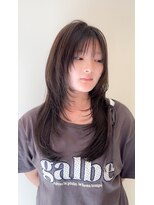 シエル ドゥ サワ(ciel de SAWA) ダークオリーブブラウン×レイヤーロング