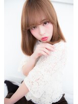 アンジュ ヘアー(Ange hair)&nbsp;アンジュヘアー　うざバングのワンカールスタイル