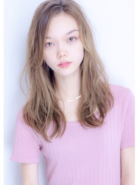 ヘアサロン ガリカ 表参道(hair salon Gallica) ヘルシーレイヤー × ミルクティベージュ☆小顔3Dカラー☆