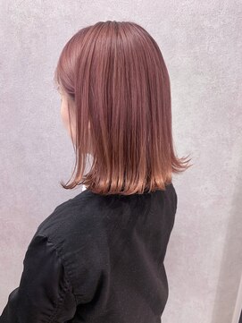 リリー(Lilley) 【lilley 藤亜弥奈】オルチャン風☆外ハネピンク(天神/今泉)