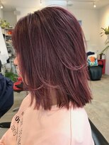 ナイーブヘアデザイン(NAiVE HAIR DESIGN)&nbsp;【NAiVE hair】ピンクラベンダー×外ハネボブ