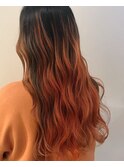 【GOOD DAY HAIR】《バレイヤージュ　オレンジ》　　　　下北沢