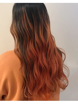 グッデイ ヘアー(GOOD DAY HAIR) 【GOOD DAY HAIR】《バレイヤージュ　オレンジ》　　　　下北沢