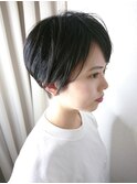 ☆ 暗髪ハンサムショートスタイル ☆