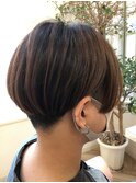 ハンサムショート/30代/40代/50代/メンズライク/ミントアッシュ