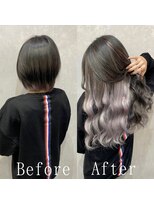 あるじゃんすー さいたま店&nbsp;ラベンダーグレージュ#シールエクステ#インナーカラー#韓国#大宮