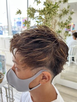 タブー 岐阜店(TABOO) ハイライトモヒカンショート