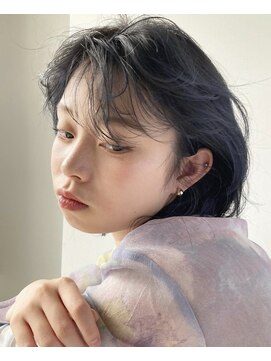 ペレ 栄店(PELE) ダークアッシュ モードヘア イメチェンヘアスタイル