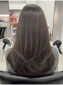 レイヤーカットハイライトショートヘアイルミナカラーオージュア