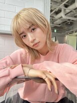 ゲーム 原宿店(GAME)&nbsp;ベージュ/ダブルカラー/ケアブリーチ/髪質改善/原宿