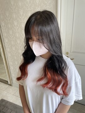 ヘアスタジオ アルス 御池店(hair Studio A.R.S) オレンジベージュグラデーションカラー