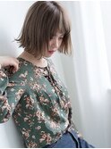 ぱつっと感×セミウェット☆外はねボブ 