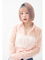 ブリング バイ スノードロップ 吉祥寺(BRING by Snowdrop)&nbsp;デザインカラー/レイヤーカット/ウェットヘア/オリーブベージュ