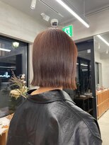 ナル(nalu.)&nbsp;ボブ/外ハネ/ブラウンカラー