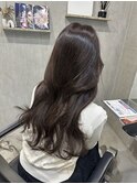 チョコレートブラウン/船橋/くすみベージュ/細めハイライト
