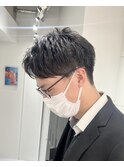 ニュアンスパーマ/韓国マッシュ/スパイキーショート/渋谷